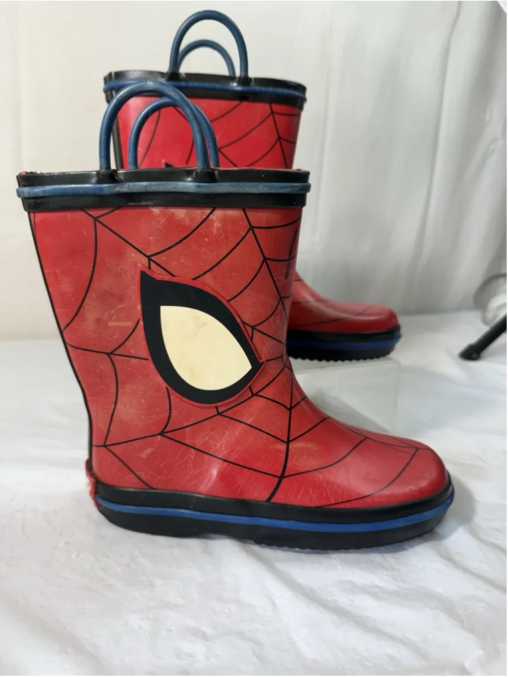 MARVEL SPIDERMAN Boy's Multi-Size RAIN BOOTS Waterproof size 11-12